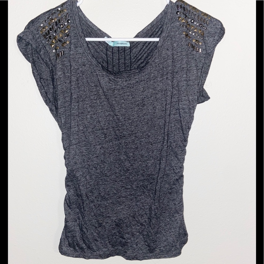 Maurice’s XS Cinched Top w/ Studded Shoulders
